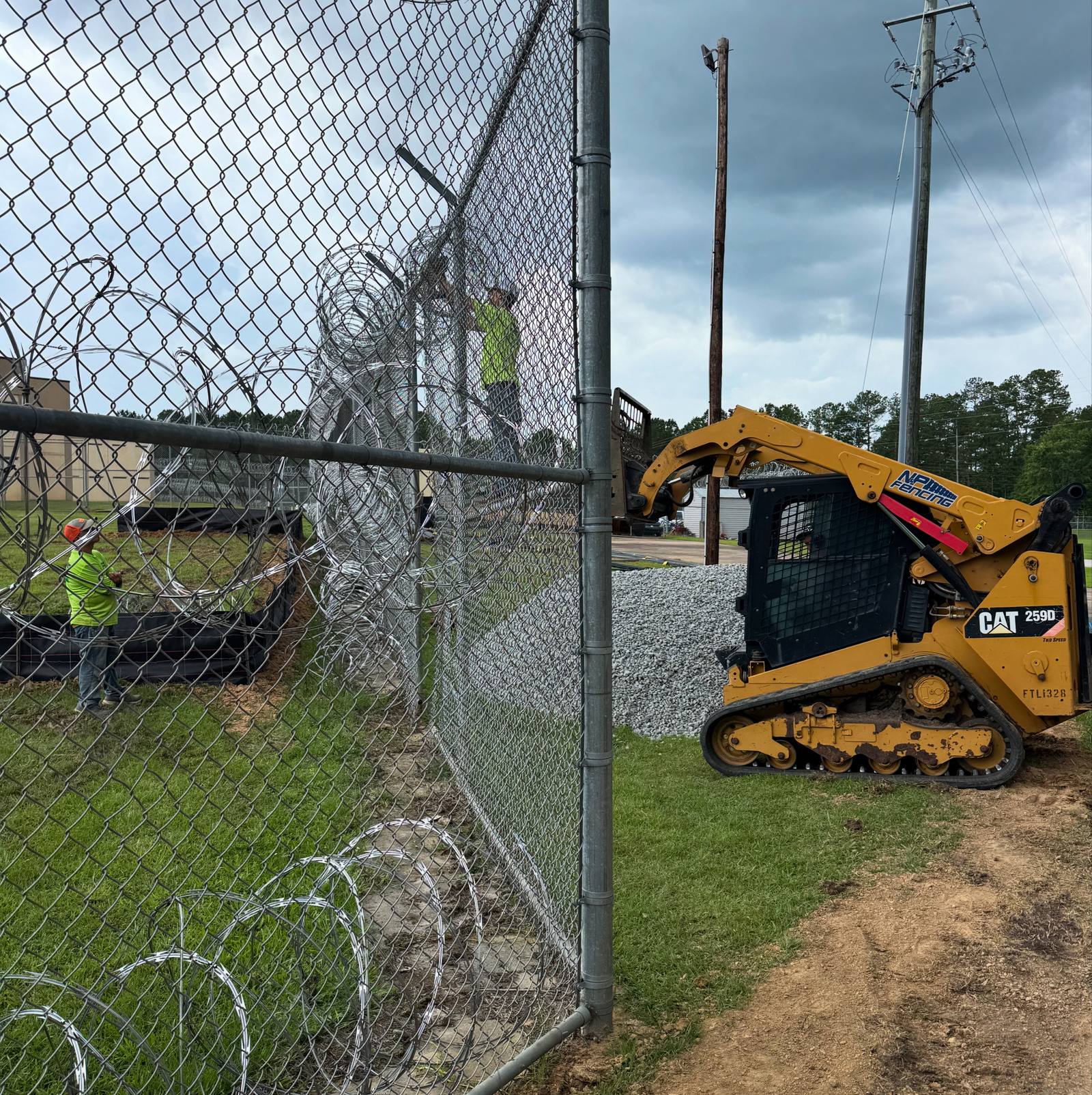 Industrial fencing by N&P Fencing in the CSRA